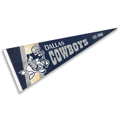 Dallas Cowboys Throwback Vintage Retro Pennant Flag - Image 1 of 4