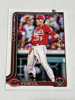 2025 Topps Baseball #525 - TJ Friedl - Cincinnati Reds - Image 1 of 2