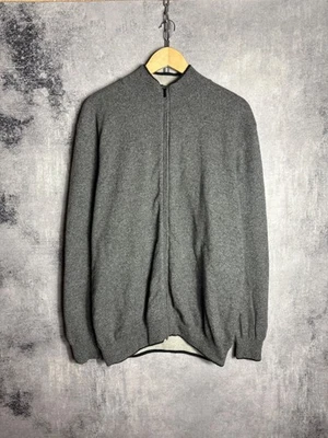 Brioni double-sided wool sweater with a zipper size XL - Image 1 of 4