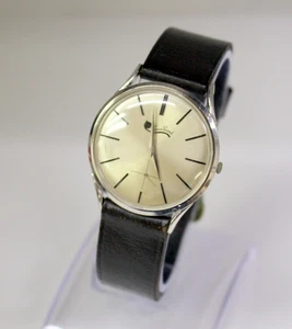 Vintage LUCIEN PICCARD massiv 14k Weißgold 33mm Herrenuhr - Bild 1 von 12