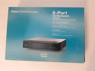 Cisco/Linksys SD208 8-Port 10/100 Ethernet Switch with Power Supply - Image 1 of 4