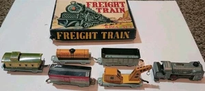 SAKAI O GAUGE 6 CARS HUDSON & PACIFIC ORIGINAL BOX TIN LITHOGRAPH FRICTION POWER - Picture 1 of 14