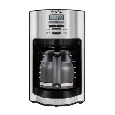 Mr. Coffee 12-Cup Rapid Brew Coffee Maker – Stainless Steel (No CA Shipping) - Image 1 of 4