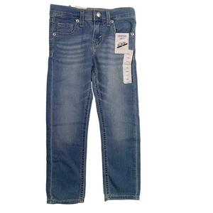 NWT New Denizen by Levis Boys 6 Regular Slim Adjustable Waist Denim Blue Jeans - Picture 1 of 3