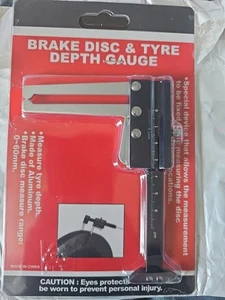 0-60mm Brake Disc and Tyre Profile Tread Depth Thickness Gauge Vernier Caliper - Picture 1 of 2