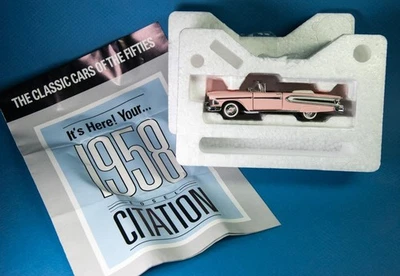 1958 Edsel Citation 1:43 Model Chalk Pink Franklin Mint Classic Cars of the 50s - Image 1 of 4