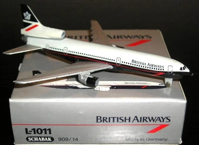 BRITISH Airways . L-1011.Schabak # 909/14 . Scale 1:600 . Diecast Model . - Image 1 of 3