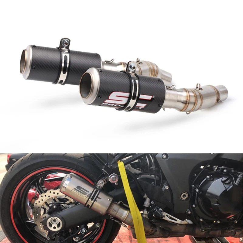 Silenciador silenciador tubo escape izquierdo derecho Kawasaki Ninja 1000 Z1000 2010-2025 Foto 1 de 4