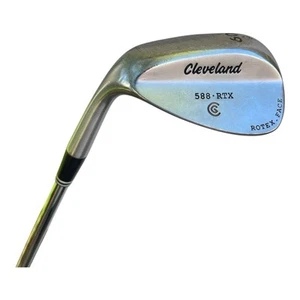 Cleveland 588 RTX Rotex Face 60° Lob Wedge 8° Bounce Steel Shaft 35" Left-Handed - Picture 1 of 11