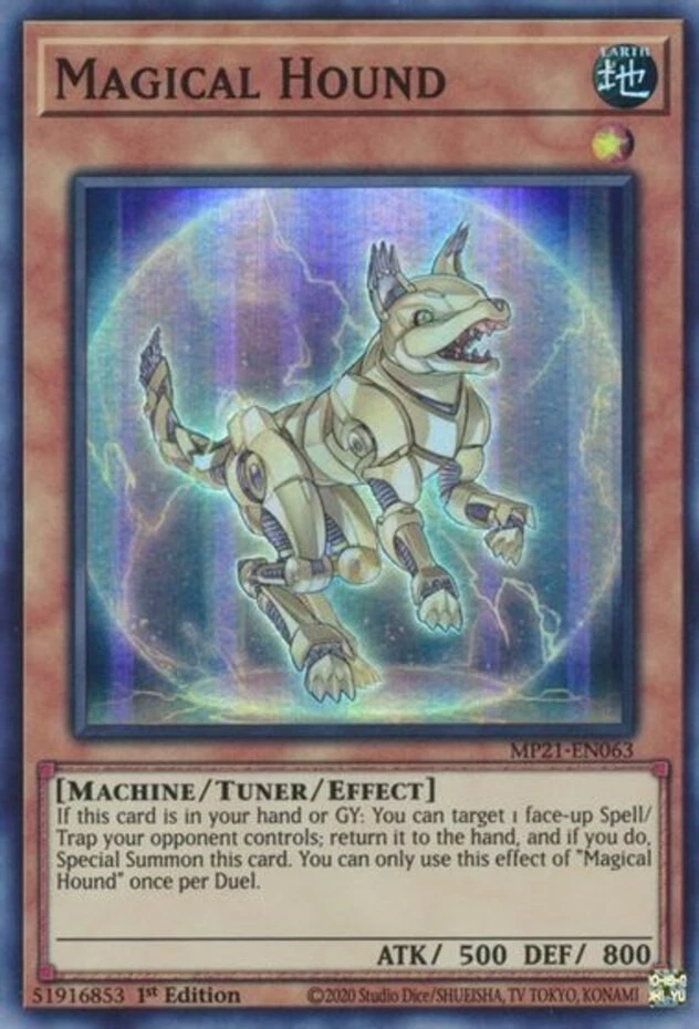 Magical Hound - MP21-EN063 - Super Rare - 1st Edition Near Mint Yugioh! Card - Image 1 of 1