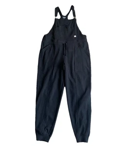 Duluth Trading Overhauled Knit Overalls Women Large Black Jogger 52801 - Picture 1 of 7