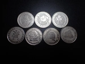 Pokemon Karte Meiji Promo Battle Coin Silber x7 Hitmonchan Dugtrio etc #5695 PLAY - Bild 1 von 18