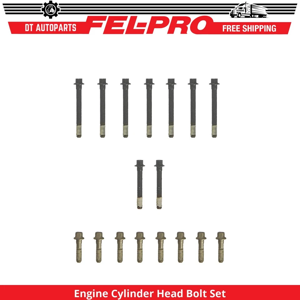 For 1975-1986 Chevrolet K10 Engine Cylinder Head Bolt Set Fel-Pro 1976 1977 1978 - Image 1 of 1