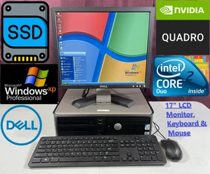 RESTORED w/ SSD Dell Optiplex Windows XP Vintage Retro Gaming Complete PC System - Picture 1 of 23