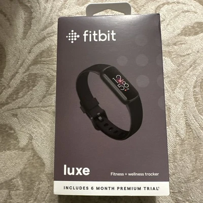 Rastreador de fitness/bienestar Fitbit Luxe GPS manejo del estrés negro/grafito Foto 1 de 4
