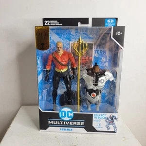 McFarlane Toys DC Multiverse - Aquaman - Flashpoint - Cyborg BAF - ETICHETTA ORO - Foto 1 di 5