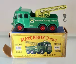Matchbox King Size K-12 Heavy Breakdown Wreck Truck. VNM & Boxed - Picture 1 of 5