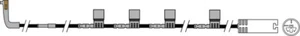 Sensor de desgaste de freno MINI: Mini R56 (05-13) Mini Clubman R55 (07-14)(F) - Imagen 1 de 1