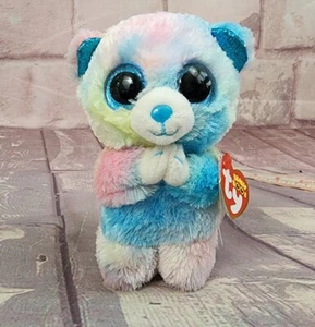 Ty Beanie Boo Hope 7" Praying Teddy Bear Pastel Plush United Way - Picture 1 of 7