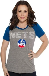 New Jersey Nets Womens Shirt XXL Short Sleeve - Picture 1 of 8
