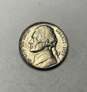 1959 P Jefferson Nickel - BU Pulled From OBW Rolls - Picture 1 of 3