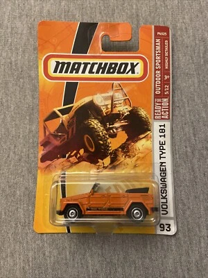 Volkswagen Tipo 181 2008 Matchbox naranja exterior deportivo cardado Foto 1 de 4