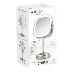 Espejo de tocador Conair Halo LED de doble cara 1x/10x - Caja abierta - Imagen 1 de 5