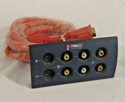 Pinnacle Systems Blue Box Audio/Video Breakout Box w/Cable DV A/V Caputure Box - Image 1 of 2