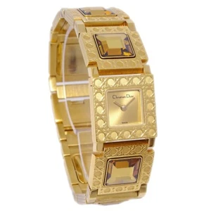 Christian Dior D60-159 La Parisienne Quartz Watch Gold 192772 - Picture 1 of 7