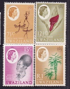 SWAZILAND.... 1962 7½c, 12½c, 15c, 1r mint - Picture 1 of 1
