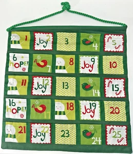 Green Wall Hanging Advent Calendar - Picture 1 of 6