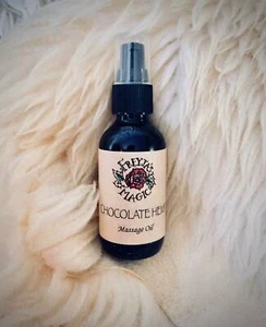 Chocolate Hemp Massage & Body Oil | Silky, Sensual, Romantic Massage Oil | 2 oz - Picture 1 of 1