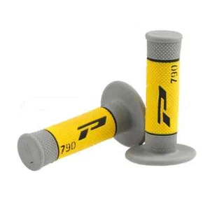 PRO GRIP 790 MX GRIPS YELLOW GREY MOTOCROSS SUZUKI RM 125 RM250 RMZ 250 / 450 - Picture 1 of 2
