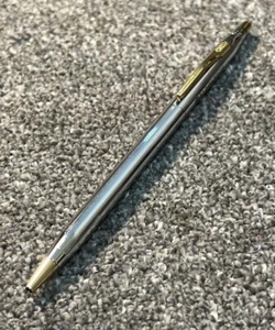 VINTAGE CROSS CENTURY CHROME GT BALLPOINT PEN-MADE IN IRELAND-COMPANY LOGO. - Picture 1 of 6