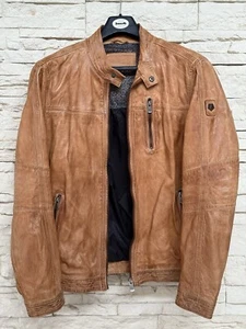 Milestone Lederjacke Herren Gr. S-M, Cognac-braun,Neuwertig! - Bild 1 von 8