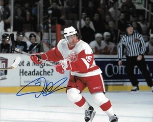 PAT VERBEEK SIGNED AUTOGRAPHED DETROIT RED WINGS 8" X 10" PHOTO W/ COA - Picture 1 of 1