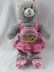 Build A Bear 2010 Gray Cat Plush Pink Disney Princesses Outfit Ballerina Shoes - Picture 1 of 7