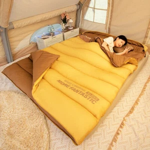 2 Person Camping Sleeping Bag Four Seasons Portable Winter Sleeping Bag Outdoor - Picture 1 of 28