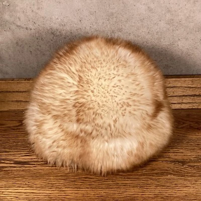 VINTAGE WOMENS GENUINE TUSCAN LAMB SKIN FUR HAT MADE IN ITALY Foto 1 de 4