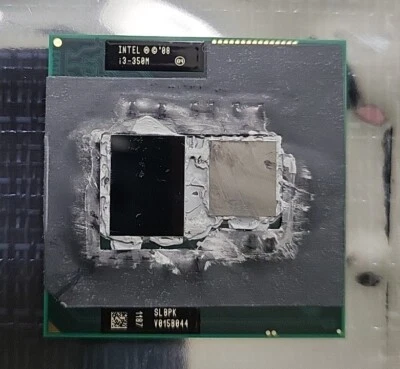 SLBPK GENUINE INTEL CORE i3-350M 2.267GHZ LAPTOP CPU SOCKET G1 - Image 1 of 2