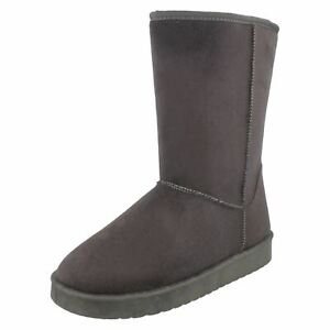 Ladies Spot On Mid Length Fleece Lined Boots F4406
