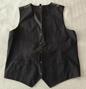 PERRY ELLIS TRAVEL LUXE NAVY COLOR VEST Size: MED - Picture 1 of 8