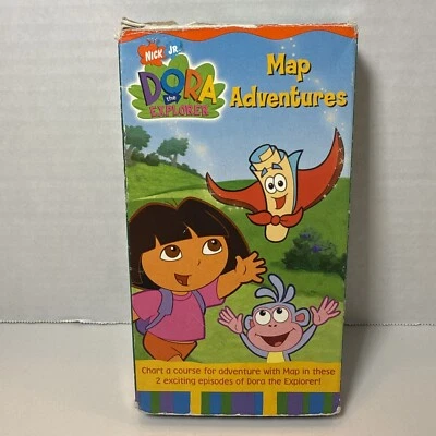 Dora The Explorer Map Adventures VHS Tape 2003 Nick Jr. Nickelodeon - Image 1 of 3