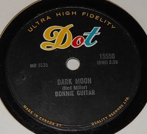 Dot 15550 Bonnie Guitar Dark Moon / Big Mike 78 RPM E E - Picture 1 of 2
