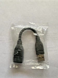 USB Adapter with USB Extension Cable 10 cm Grey - Picture 1 of 3