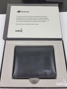 Bellroy Slim Sleeve PREMIUM WSSC-BLK-112 Small Black Card Wallet - MIRUM EDITION