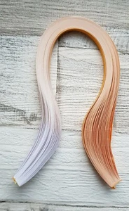 50 white to yellow graduated / shaded quilling paper strips - 10mm wide - Picture 1 of 2