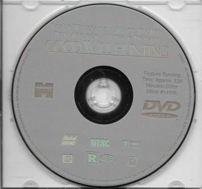 Good Will Hunting Widescreen Edition 1997 DVD Like New DISC ONLY - Image 1 of 2