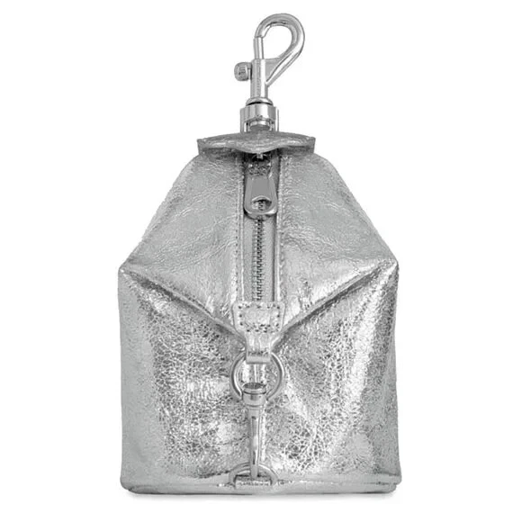 Rebecca Minkoff Mini Julian Leather Key Fob Silver Very Rare - NWT - Image 1 of 4