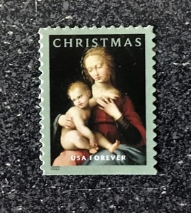 2022USA #5721 Forever Virgin & Child Single From Booklet Mint christmas madonna - Picture 1 of 1